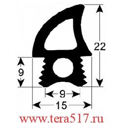 Уплотнитель дверной 2100 мм TECNOEKA (01000320) KF931